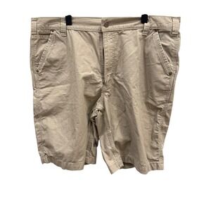 Carhartt Mens Relaxed Fit Ripstop Cargo Shorts Khaki Tan Size 40 Workwear